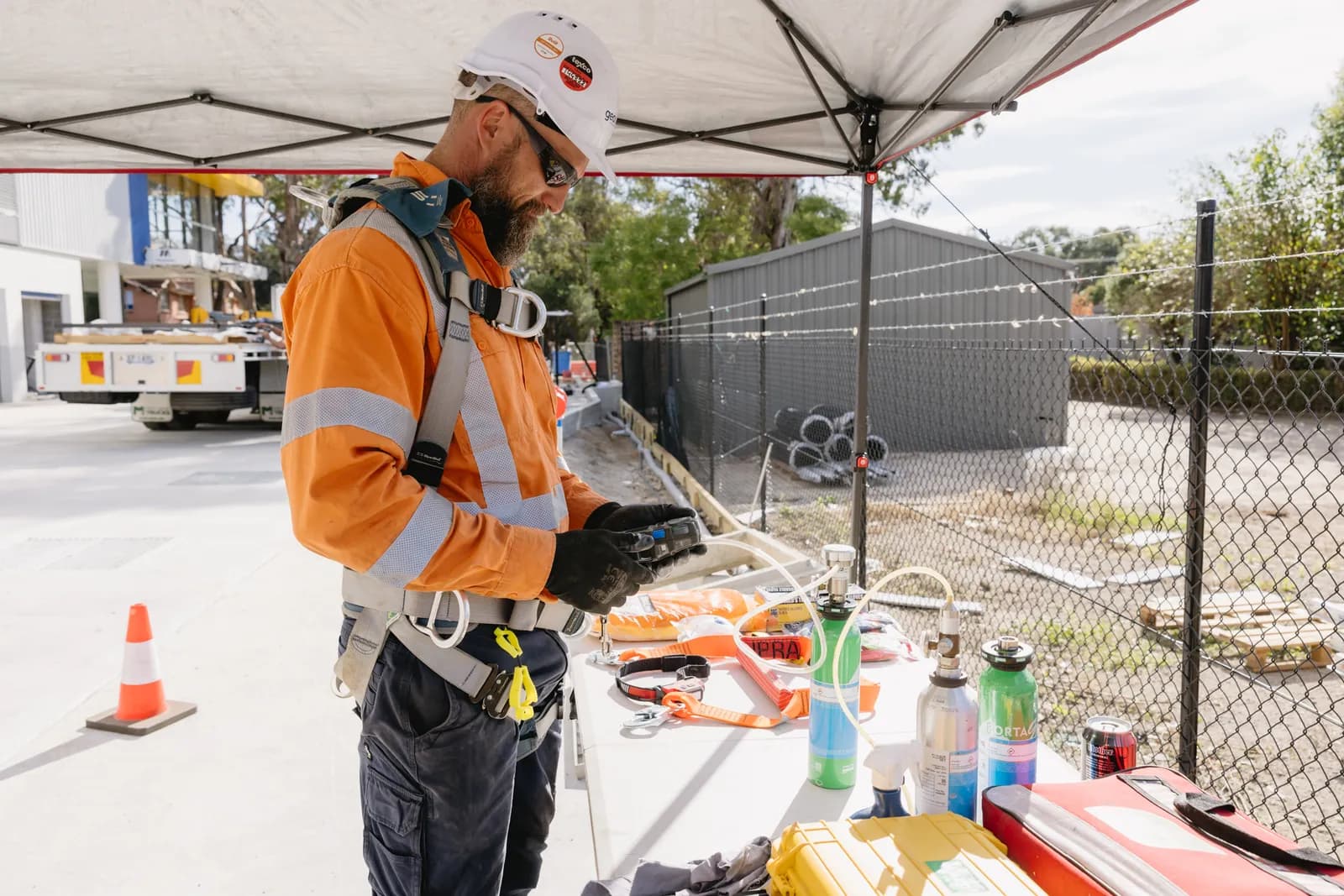 Geosurv confined-space rescue and standby crew supporting an operation