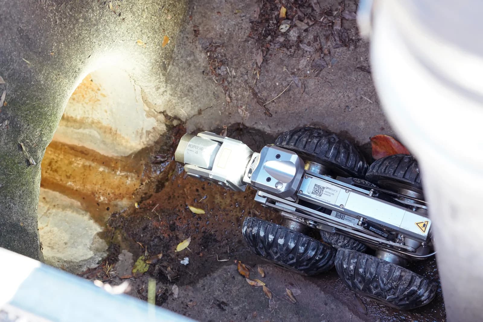 Geosurv CCTV inspection and condition assessment of an underground pipeline