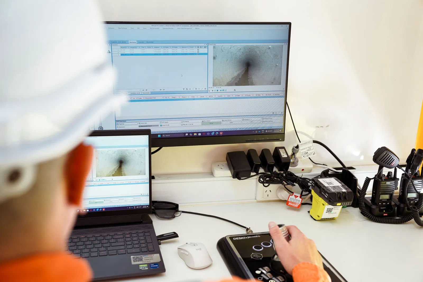 Geosurv robotic pipe rehabilitation and patching inside a damaged pipeline